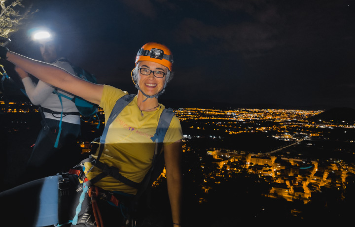 Vía ferrata de Redován K4 K5 nivel avanzado en Alicante con Montania Adventures